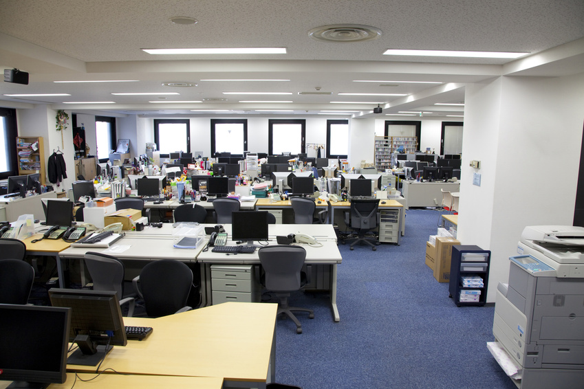 誰もいないオフィス